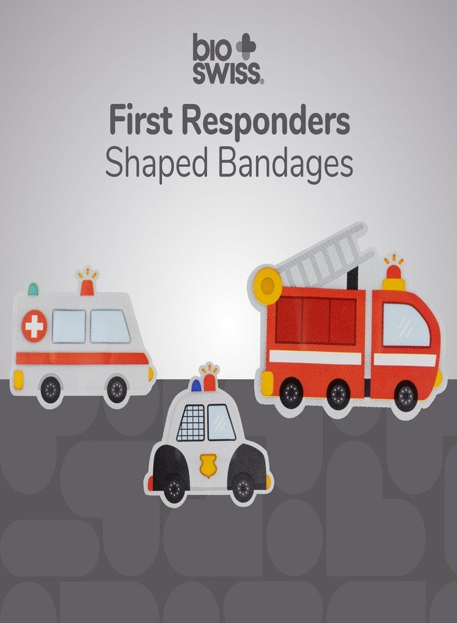 BioSwiss Bandages, First Responders Shaped Self Adhesive Bandage Set, Latex Free, Sterile Wound Care, 50 Count - Image 3